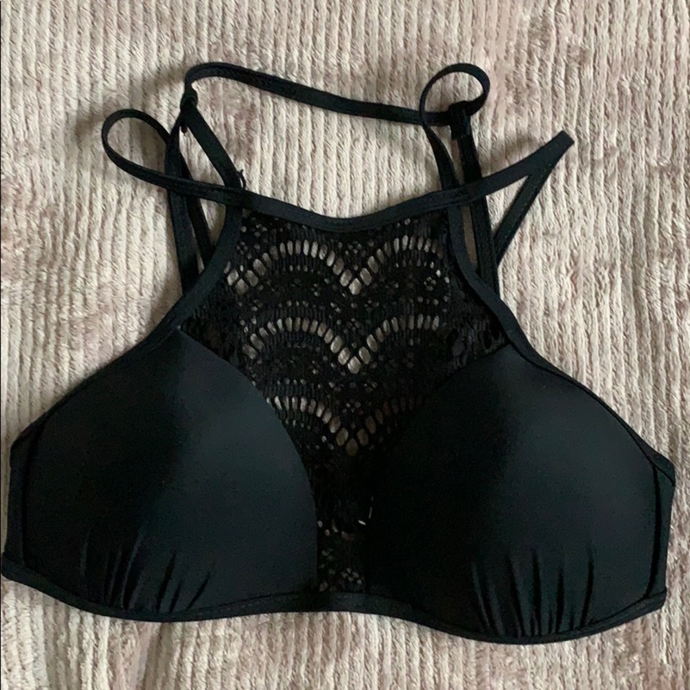 Hi-neck bikini top